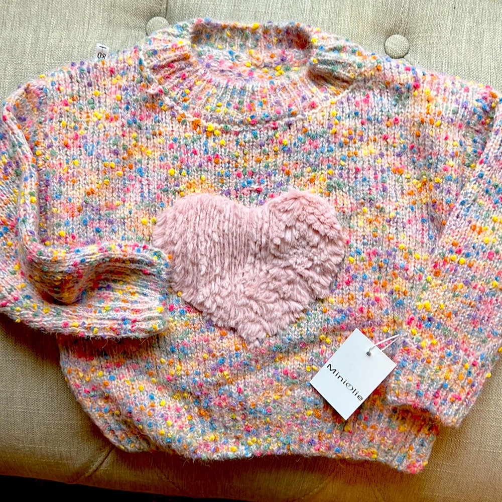 MiniOlie Heart Sweater 18-24M